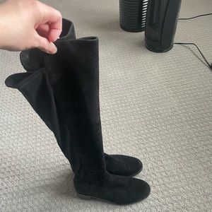 Stuart Weitzman Reserve Boot - Black Suede Size 7